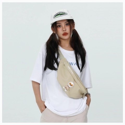 Torba na ramię Nimmy Crossbody Glasses Cool Dog - czarna