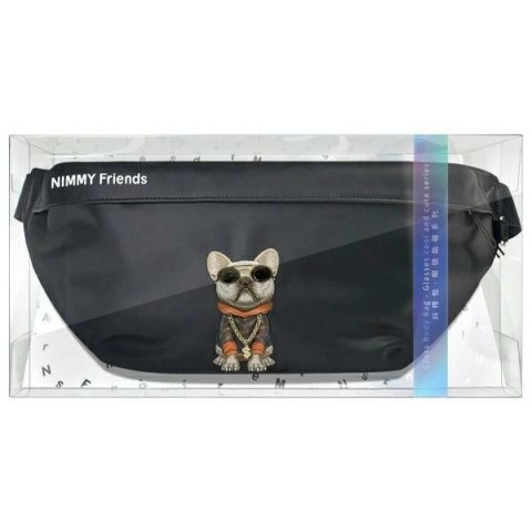 Torba na ramię Nimmy Crossbody Glasses Cool Dog - czarna