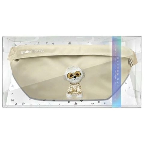 Torba na ramię Nimmy Crossbody Glasses Cool Dog - zielona