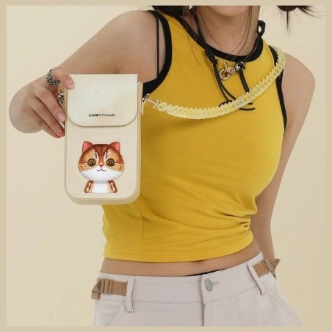 Torebka Nimmy Big Eyed Pet 2.0 Cat na telefon - zielona