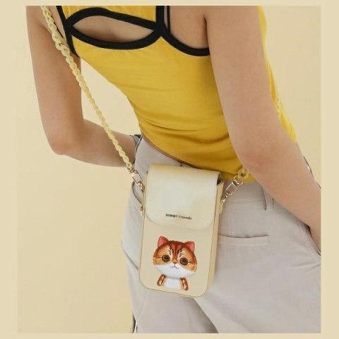 Torebka Nimmy Big Eyed Pet 2.0 Cat na telefon - zielona