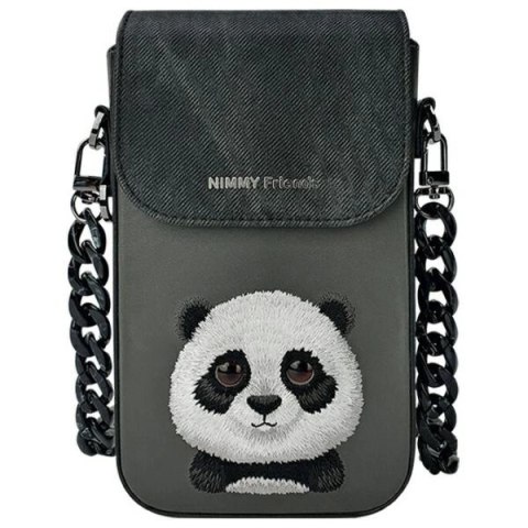 Torebka Nimmy Big Eyed Pet 2.0 Panda na telefon - czarna