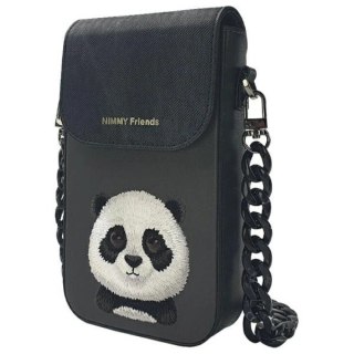 Torebka Nimmy Big Eyed Pet 2.0 Panda na telefon - czarna