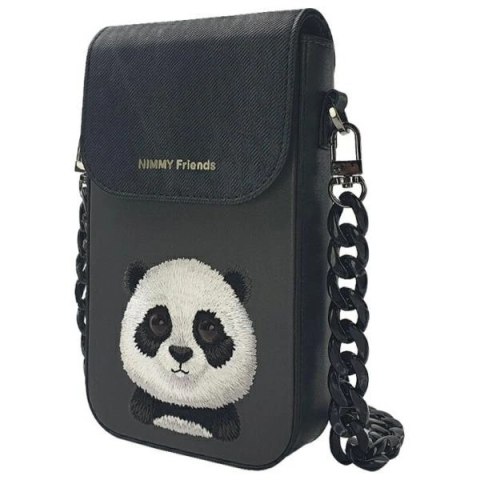 Torebka Nimmy Big Eyed Pet 2.0 Panda na telefon - czarna