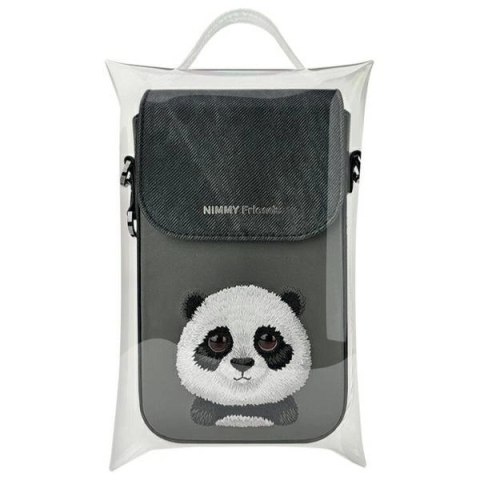Torebka Nimmy Big Eyed Pet 2.0 Panda na telefon - czarna
