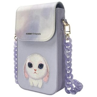 Torebka Nimmy Big Eyed Pet 2.0 Rabbit na telefon - fioletowa
