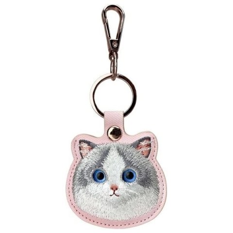Zestaw Nimmy Big Eyed Pet 2.0 Cat 3w1 torebka na telefon + portfel + etui na lokalizator - różowy