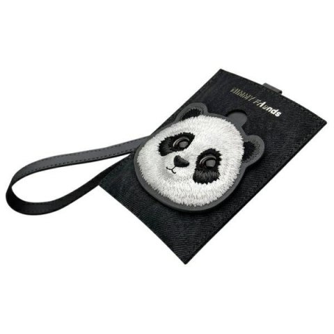 Zestaw Nimmy Big Eyed Pet 2.0 Panda 3w1 torebka na telefon + portfel + etui na lokalizator - czarny