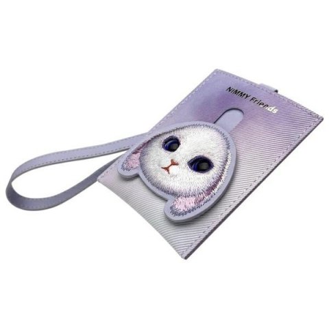 Zestaw Nimmy Big Eyed Pet 2.0 Rabbit 3w1 torebka na telefon + portfel + etui na lokalizator - fioletowy