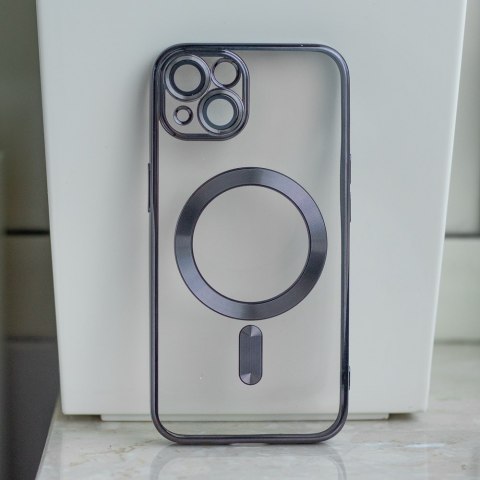 Nakładka Color Chrome Mag do iPhone 15 6,1" czarna Nakładka Color Chrome Mag do iPhone 15 6,1" czarna