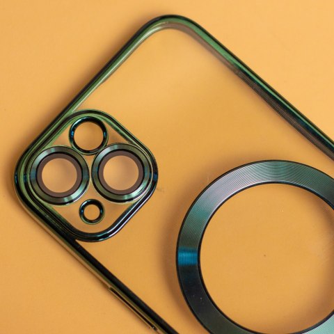 Nakładka Color Chrome Mag do iPhone 15 6,1" zielona Nakładka Color Chrome Mag do iPhone 15 6,1" zielona