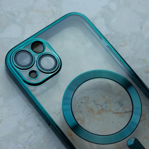 Nakładka Color Chrome Mag do iPhone 15 6,1" zielona Nakładka Color Chrome Mag do iPhone 15 6,1" zielona