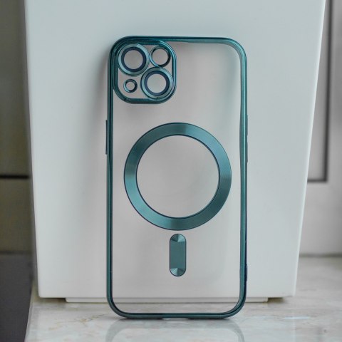 Nakładka Color Chrome Mag do iPhone 15 6,1" zielona Nakładka Color Chrome Mag do iPhone 15 6,1" zielona