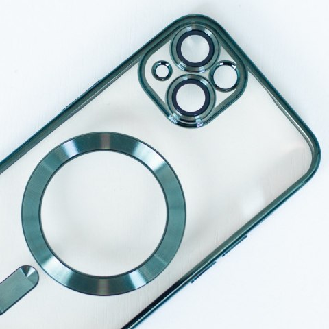 Nakładka Color Chrome Mag do iPhone 15 6,1" zielona Nakładka Color Chrome Mag do iPhone 15 6,1" zielona