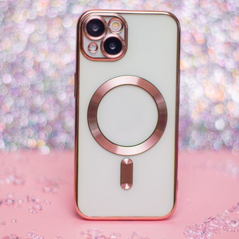 Nakładka Color Chrome Mag do iPhone 15 Pro 6,1" różowo-złota Nakładka Color Chrome Mag do iPhone 15 Pro 6,1" różowo-złota