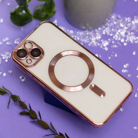 Nakładka Color Chrome Mag do iPhone 15 Pro 6,1" różowo-złota Nakładka Color Chrome Mag do iPhone 15 Pro 6,1" różowo-złota