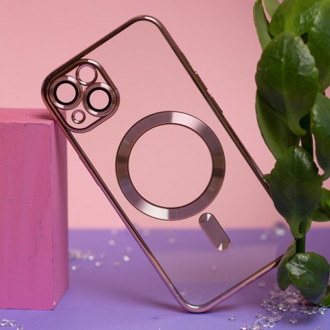 Nakładka Color Chrome Mag do iPhone 15 Pro 6,1" różowo-złota Nakładka Color Chrome Mag do iPhone 15 Pro 6,1" różowo-złota