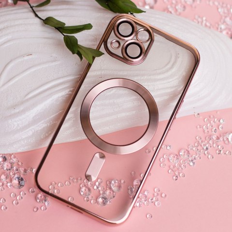 Nakładka Color Chrome Mag do iPhone 15 Pro Max 6,7" różowo-złota Nakładka Color Chrome Mag do iPhone 15 Pro Max 6,7" różowo-złota