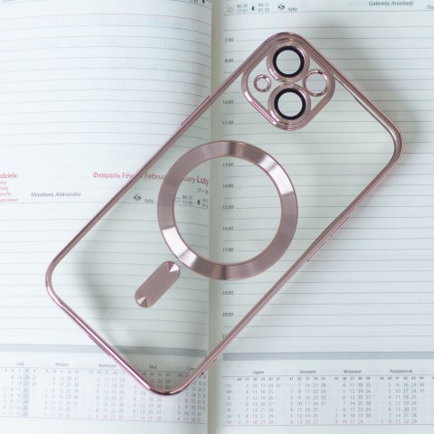 Nakładka Color Chrome Mag do iPhone 15 Pro Max 6,7" różowo-złota Nakładka Color Chrome Mag do iPhone 15 Pro Max 6,7" różowo-złota
