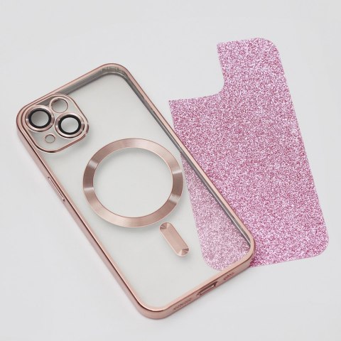 Nakładka Glitter Chrome Mag do iPhone 15 Pro Max 6,7" różowa Nakładka Glitter Chrome Mag do iPhone 15 Pro Max 6,7" różowa