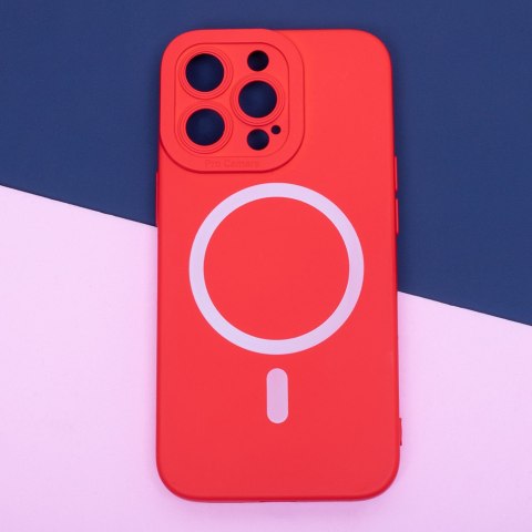 Nakładka Silicon Mag do iPhone 15 Plus 6,7" czerwona Nakładka Silicon Mag do iPhone 15 Plus 6,7" czerwona