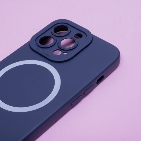 Nakładka Silicon Mag do iPhone 15 Pro 6,1" ciemnoniebieska Nakładka Silicon Mag do iPhone 15 Pro 6,1" ciemnoniebieska