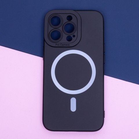 Nakładka Silicon Mag do iPhone 15 Pro 6,1" czarna Nakładka Silicon Mag do iPhone 15 Pro 6,1" czarna