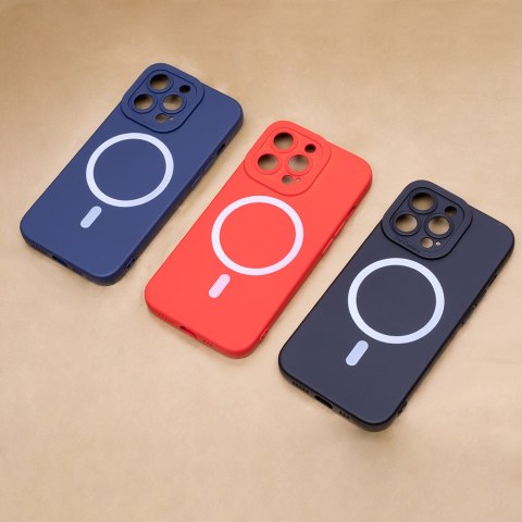 Nakładka Silicon Mag do iPhone 15 Pro 6,1" czarna Nakładka Silicon Mag do iPhone 15 Pro 6,1" czarna