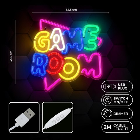Neon PLEXI LED GAME ROOM multikolor NNE20 Neolia Neon PLEXI LED GAME ROOM multikolor NNE20 Neolia