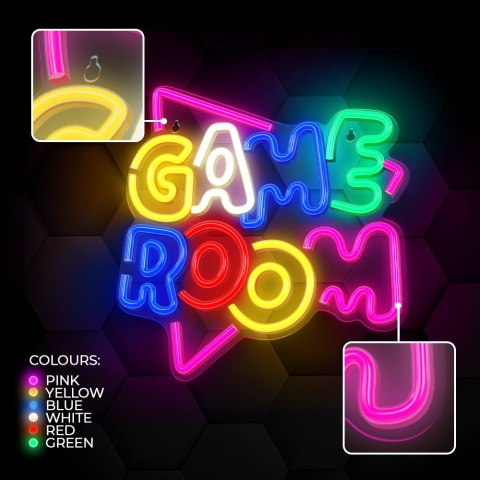 Neon PLEXI LED GAME ROOM multikolor NNE20 Neolia Neon PLEXI LED GAME ROOM multikolor NNE20 Neolia