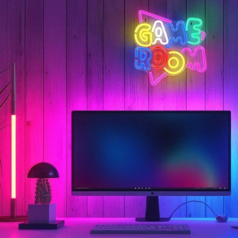 Neon PLEXI LED GAME ROOM multikolor NNE20 Neolia Neon PLEXI LED GAME ROOM multikolor NNE20 Neolia