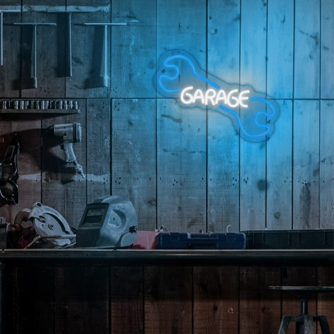 Neon PLEXI LED GARAGE błękit biały NNE22 Neolia Neon PLEXI LED GARAGE błękit biały NNE22 Neolia