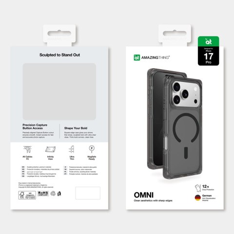 Etui AMAZINGTHING Omni na iPhone 17 Pro kompatybilne z MagSafe - czarne