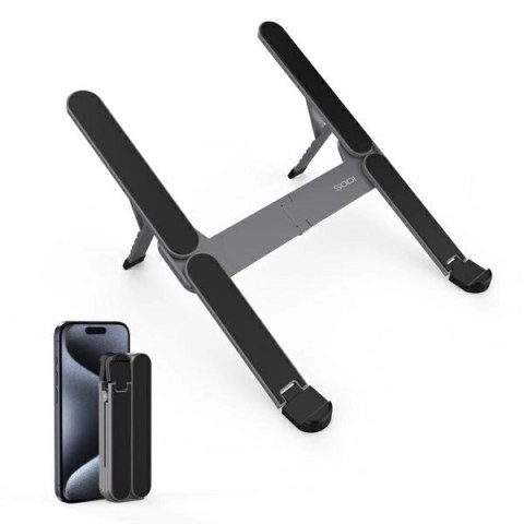 Stojak SODI składany kompaktowy stojak na laptopa mini - szary