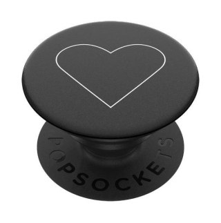 Uchwyt Popsockets 2 White Heart Black i podstawka do telefonu