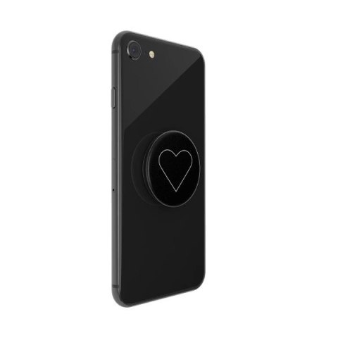 Uchwyt Popsockets 2 White Heart Black i podstawka do telefonu