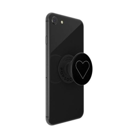 Uchwyt Popsockets 2 White Heart Black i podstawka do telefonu