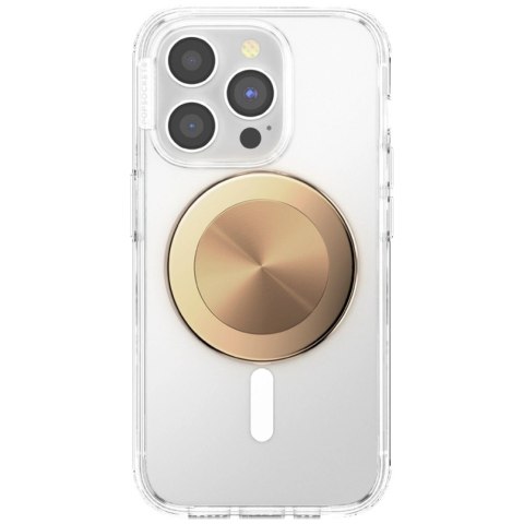 Uchwyt Popsockets Round Radial Gold Aluminum MagSafe i podstawka do telefonu