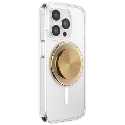 Uchwyt Popsockets Round Radial Gold Aluminum MagSafe i podstawka do telefonu