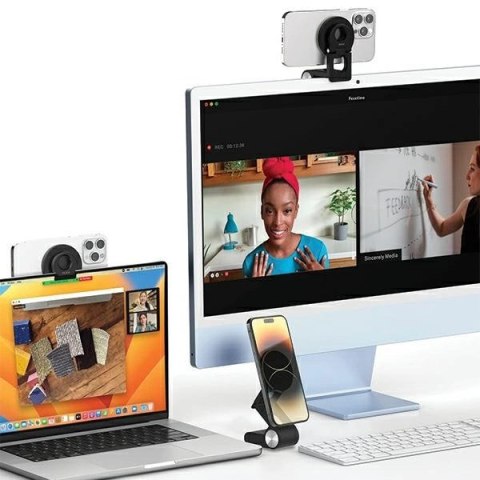 Uchwyt wielofunkcyjny SODI BM-330 indukcyjny3w1 do iMac - biały