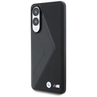 Etui BMW Leather Oversized Stripes MagSafe na Samsung Galaxy S25 Edge - czarne