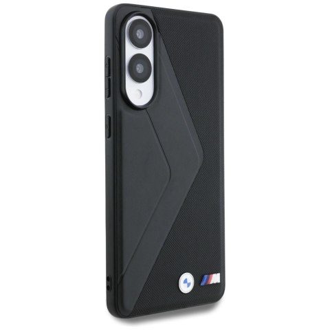 Etui BMW Leather Oversized Stripes MagSafe na Samsung Galaxy S25 Edge - czarne