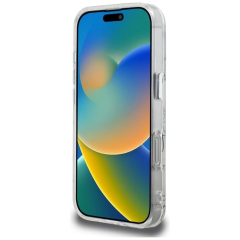 Etui Karl Lagerfeld IML Karl Script Pattern MagSafe na iPhone 16 Pro - białe