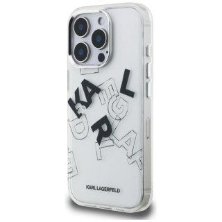 Etui Karl Lagerfeld IML Sketched Graphic na iPhone 16 Pro Max - przezroczyste
