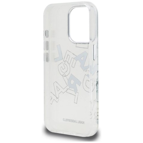 Etui Karl Lagerfeld IML Sketched Graphic na iPhone 16 Pro Max - przezroczyste