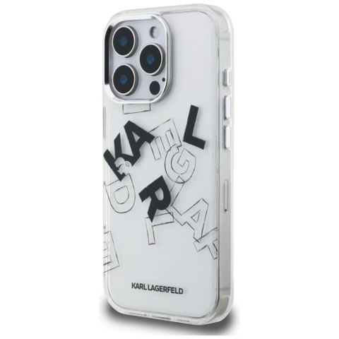 Etui Karl Lagerfeld IML Sketched Graphic na iPhone 16 Pro - przezroczyste