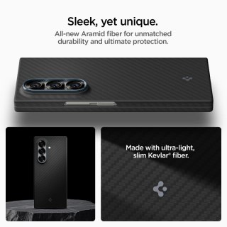 Etui Spigen AirSkin Aramid na Samsung Galaxy Z Fold 7 - czarne