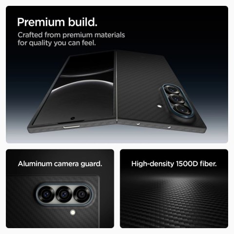 Etui Spigen AirSkin Aramid na Samsung Galaxy Z Fold 7 - czarne