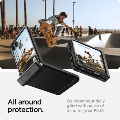 Etui Spigen Tough Armor Pro Mag MagSafe na Samsung Galaxy Z Flip 7 - czarne