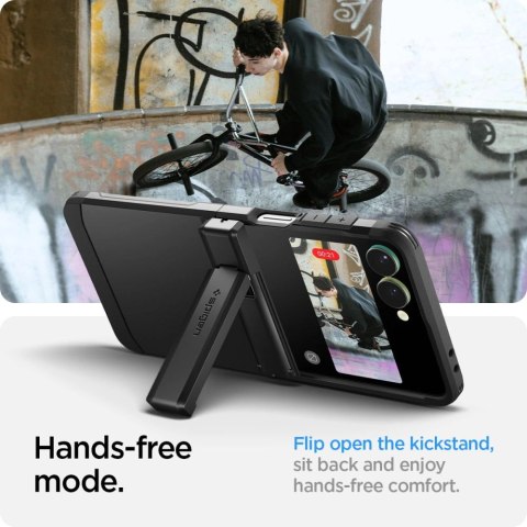 Etui Spigen Tough Armor Pro Mag MagSafe na Samsung Galaxy Z Flip 7 - czarne